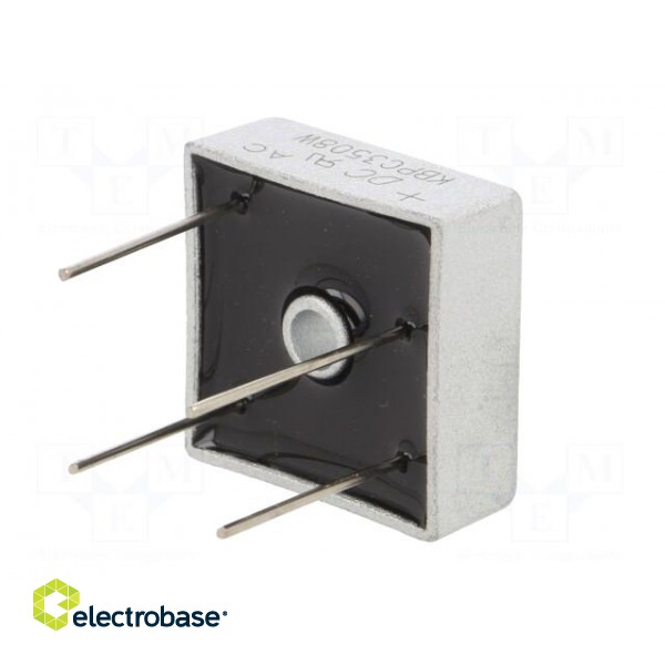 Bridge rectifier: single-phase | Urmax: 800V | If: 35A | Ifsm: 400A фото 6