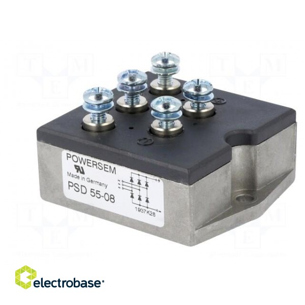 Bridge rectifier: three-phase | Urmax: 0.8kV | If: 58A | Ifsm: 670A image 4