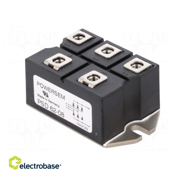 Bridge rectifier: three-phase | Urmax: 0.8kV | If: 63A | Ifsm: 550A image 4