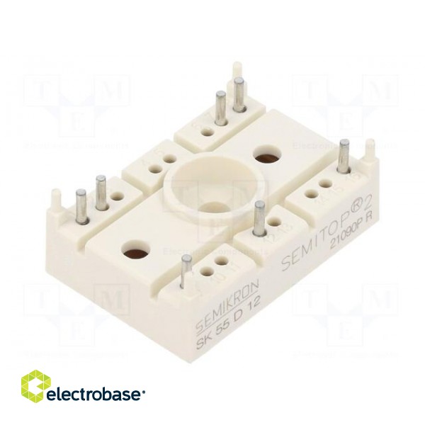 Bridge rectifier: three-phase | Urmax: 1.2kV | If: 55A | Ifsm: 200A image 1