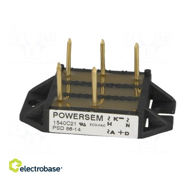 Bridge rectifier: three-phase | Urmax: 1.4kV | If: 86A | Ifsm: 530A image 3