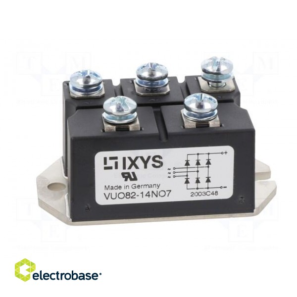 Bridge rectifier: three-phase | Urmax: 1.4kV | If: 90A | Ifsm: 750A image 3