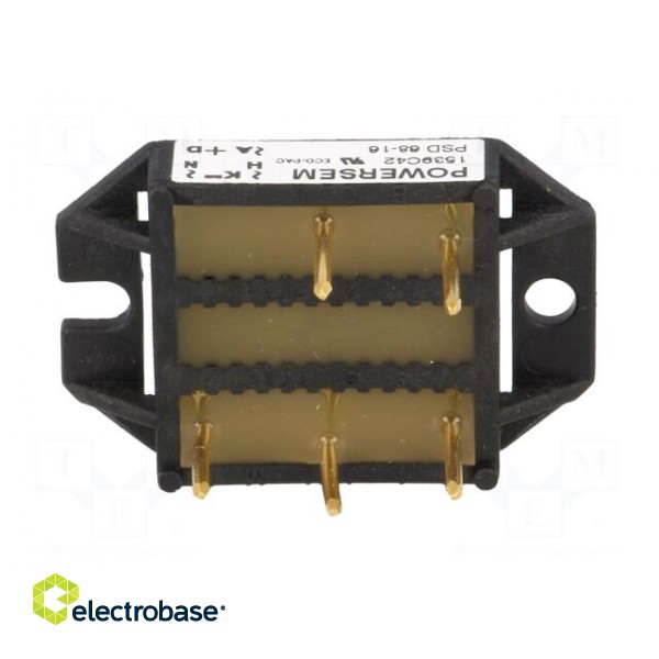 Bridge rectifier: three-phase | Urmax: 1.6kV | If: 68A | Ifsm: 300A image 7