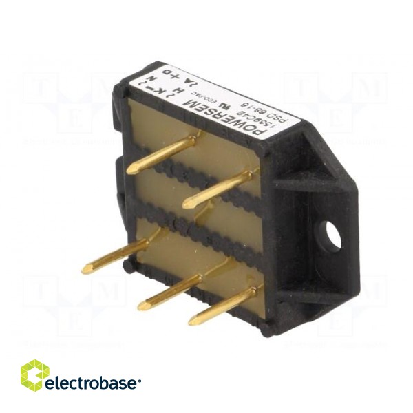 Bridge rectifier: three-phase | Urmax: 1.6kV | If: 68A | Ifsm: 300A image 8