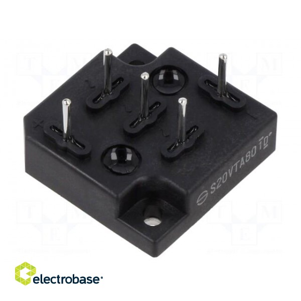 Bridge rectifier: three-phase | Urmax: 800V | If: 20A | Ifsm: 300A | THT