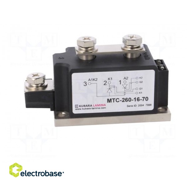 Module: thyristor | double series | 1.6kV | 260A | Ifmax: 408A | 52MM image 3