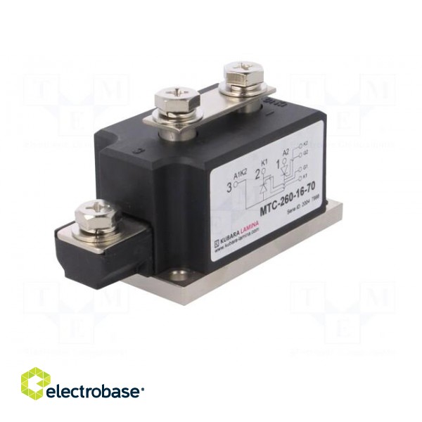 Module: thyristor | double series | 1.6kV | 260A | Ifmax: 408A | 52MM фото 2