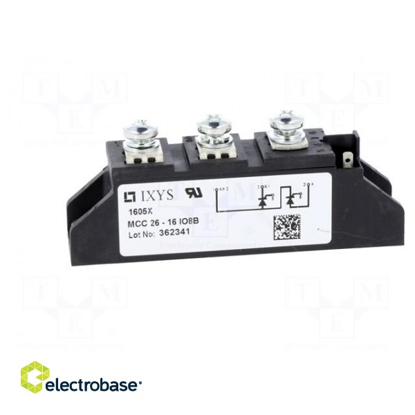 Module: thyristor | double series | 1.6kV | 27A | TO240AA | Ufmax: 1.65V image 3