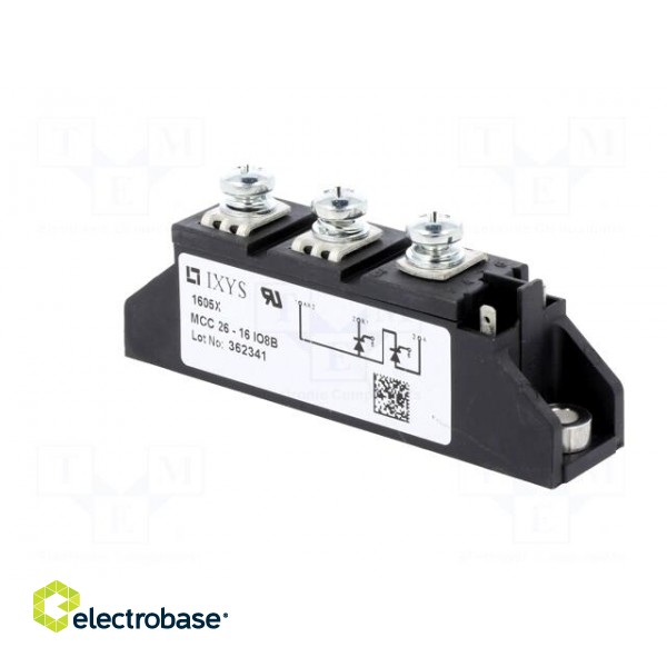 Module: thyristor | double series | 1.6kV | 27A | TO240AA | Ufmax: 1.65V image 4