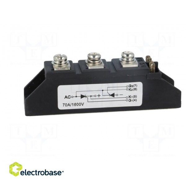 Module: thyristor | double series | 1.6kV | 70A | 21MM | Ufmax: 1.48V image 3