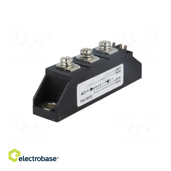 Module: thyristor | double series | 1.6kV | 70A | 21MM | Ufmax: 1.48V image 2