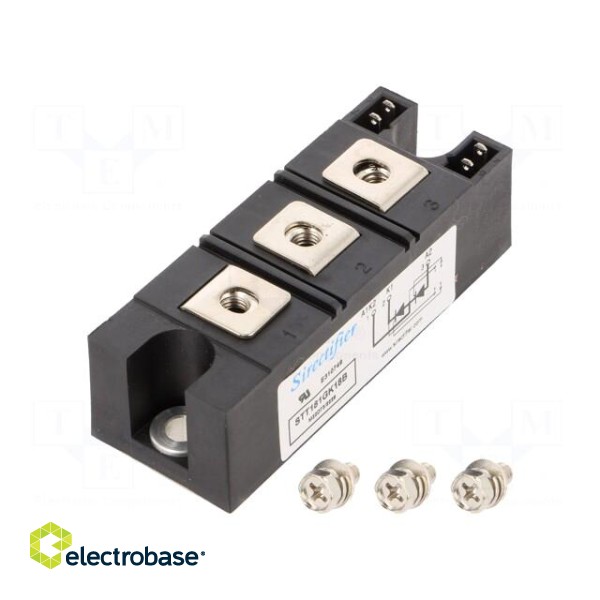 Module: thyristor | double series | 1.8kV | 181A | Ifmax: 284A | 34MM