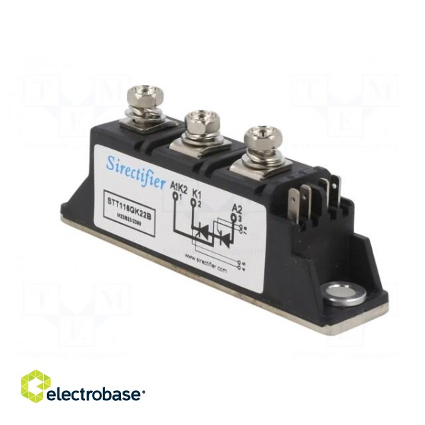 Module: thyristor | double series | 2.2kV | 116A | Ifmax: 180A | 21MM image 4