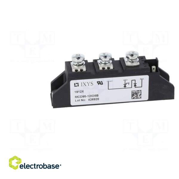 Module: diode-thyristor | 1.2kV | 116A | TO240AA | Ufmax: 1.28V | screw image 3