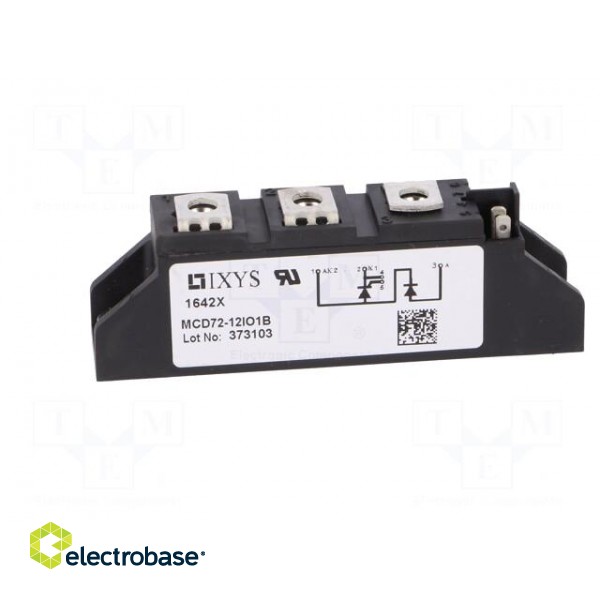 Module: diode-thyristor | 1.2kV | 85A | TO240AA | Ufmax: 1.34V | screw image 3
