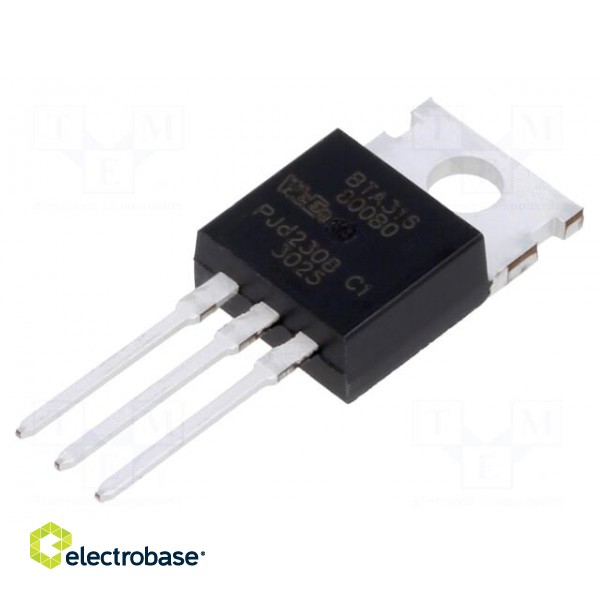 Triac | 800V | 16A | TO220AB | Igt: 50mA | Ifsm: 140A | 3Q,Hi-Com