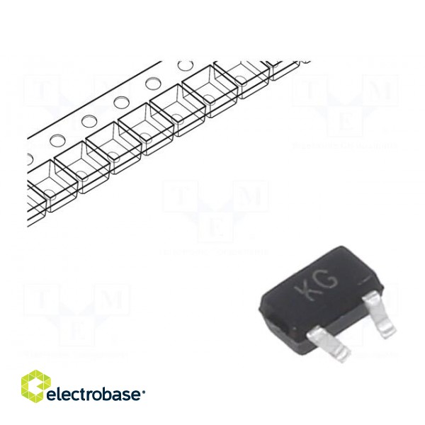Transistor: N-MOSFET | unipolar | 30V | 1.1A | Idm: 6A | 0.3W | SOT323