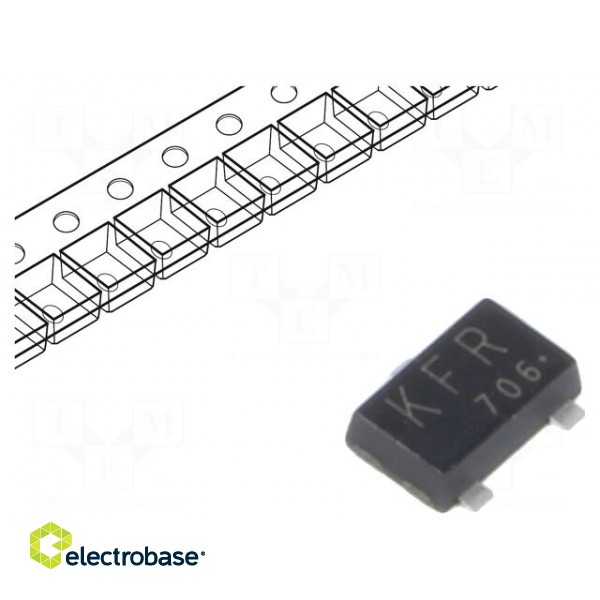Transistor: N-MOSFET | unipolar | 40V | 2A | 1W | SOT23F image 1