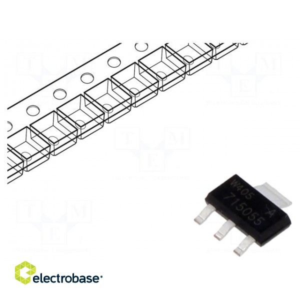 Transistor: N-MOSFET | unipolar | 55V | 3.8A | Idm: 22A | 8W | SC73,SOT223