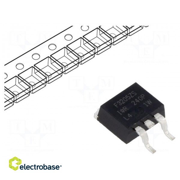 Transistor: N-MOSFET | unipolar | 55V | 78A | Idm: 440A | 170W | D2PAK