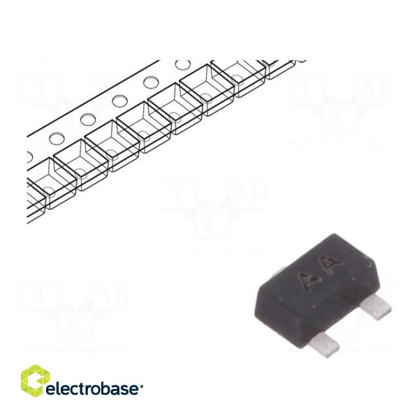 Transistor: N-MOSFET | unipolar | 60V | 0.073A | 0.2W | SOT523F image 1