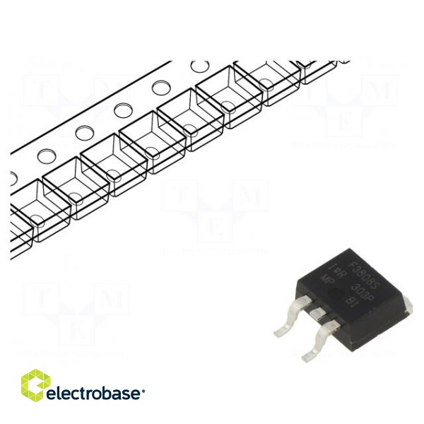 Transistor: N-MOSFET | unipolar | 75V | 75A | Idm: 550A | 200W | D2PAK