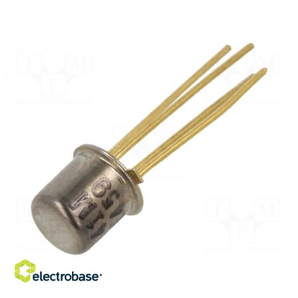 Transistor: N-JFET | unipolar | 50V | 10mA | 0.3W | TO72 | Igt: 10mA