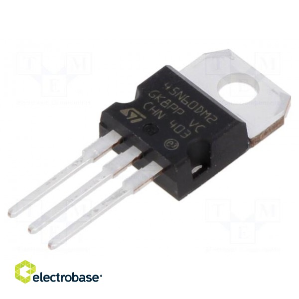 Transistor: N-MOSFET | MDmesh™ DM2 | unipolar | 600V | 21A | Idm: 136A