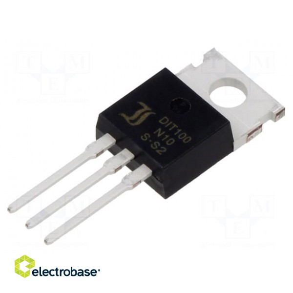 Transistor: N-MOSFET | unipolar | 100V | 80A | Idm: 380A | 200W | TO220AB