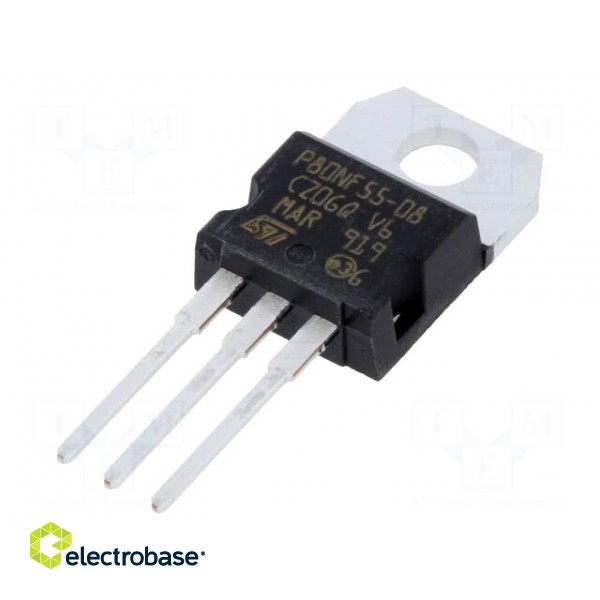 Transistor: N-MOSFET | unipolar | 55V | 80A | Idm: 320A | 300W | TO220-3
