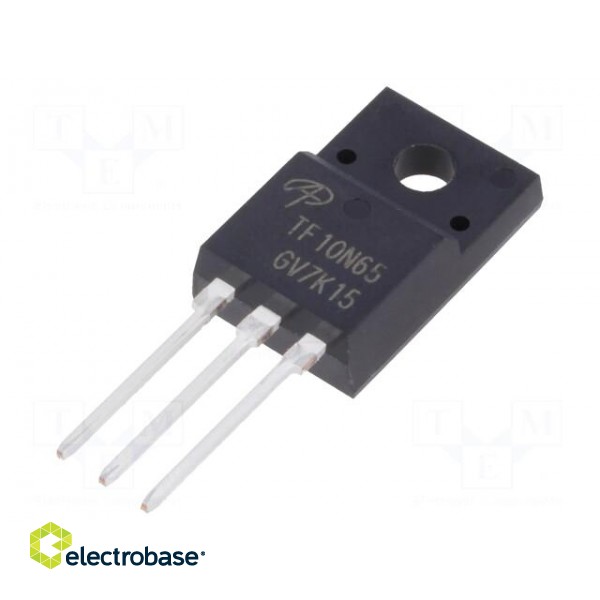 Transistor: N-MOSFET | unipolar | 650V | 6.2A | TO220F