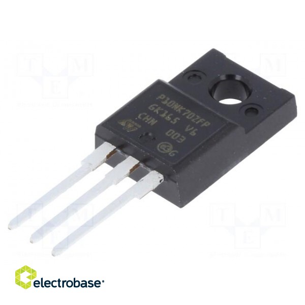 Transistor: N-MOSFET | unipolar | 700V | 5.4A | Idm: 34A | 35W | TO220FP