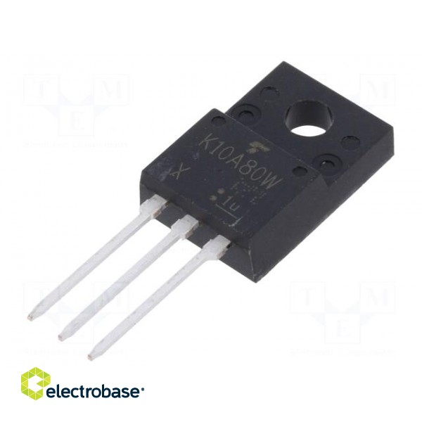 Transistor: N-MOSFET | unipolar | 800V | 9.5A | 40W | SC67