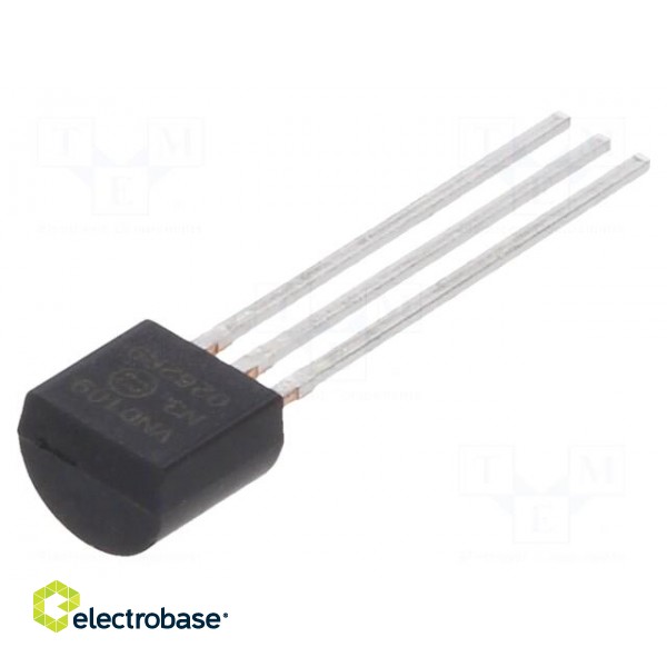 Transistor: N-MOSFET | unipolar | 90V | 2A | TO92 image 1