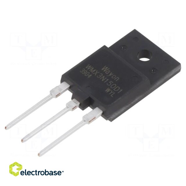 Transistor: N-MOSFET | WMOS™ D1 | unipolar | 1.5kV | 3A | Idm: 12A | 90W