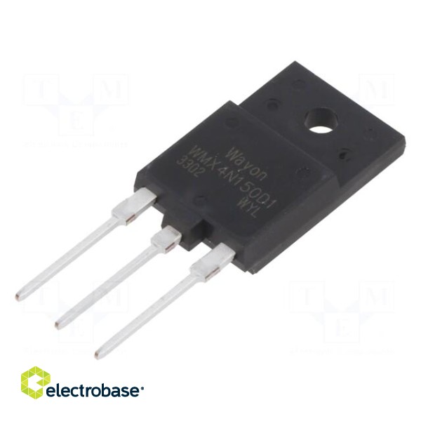 Transistor: N-MOSFET | WMOS™ D1 | unipolar | 1.5kV | 4A | Idm: 16A | 90W