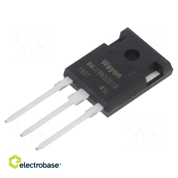 Transistor: N-MOSFET | WMOS™ D1 | unipolar | 500V | 18A | Idm: 72A | 271W