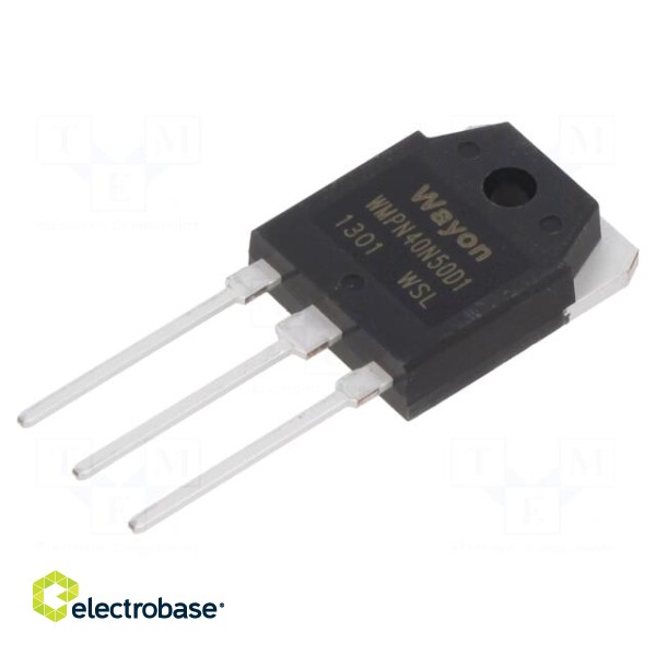 Transistor: N-MOSFET | WMOS™ D1 | unipolar | 500V | 40A | Idm: 160A | 462W