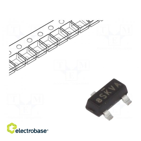 Transistor: P-MOSFET | unipolar | -20V | -1.8A | 2W | SOT23 image 1