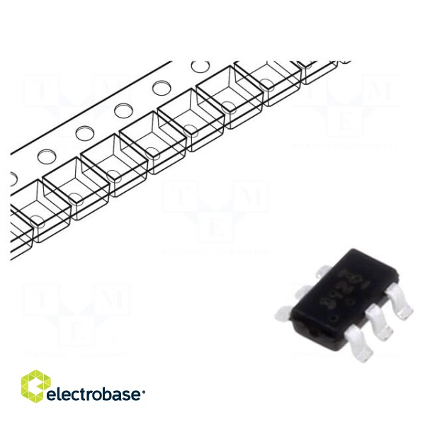 Transistor: P-MOSFET x2 | unipolar | -20V | -2.3A | 0.96W | SuperSOT-6