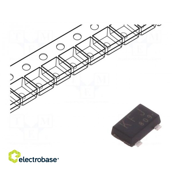 Transistor: P-MOSFET | unipolar | -30V | -6A | 1W | SOT23F image 1