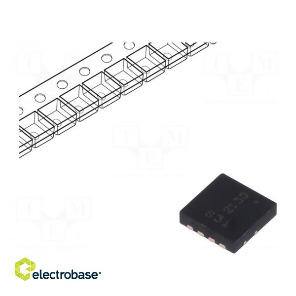 Transistor: P-MOSFET | unipolar | -30V | -7.1A | 0.9W | PowerDI®3333-8