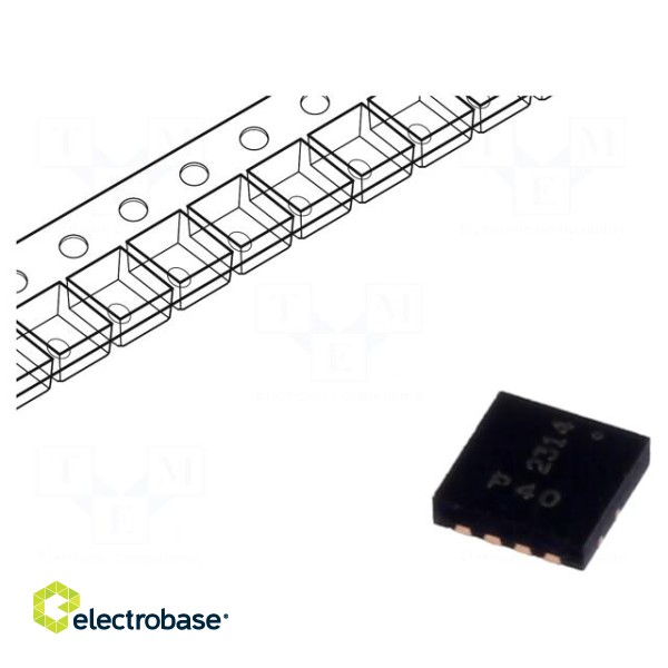 Transistor: P-MOSFET | unipolar | -40V | -5.4A | 0.81W | PowerDI®3333-8
