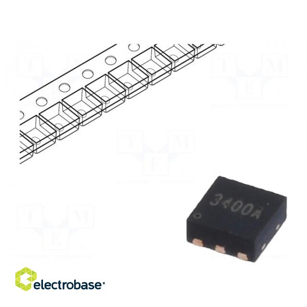 Transistor: N-MOSFET x2 | TRENCH POWER LV | unipolar | 30V | 6.2A