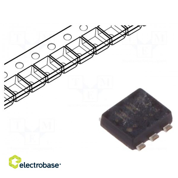 Transistor: N-MOSFET x2 | unipolar | 30V | 1.6A | 0.5W | UF6