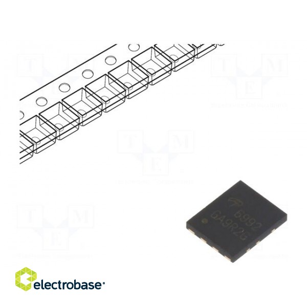 Transistor: N-MOSFET x2 | unipolar | 30V | 67/31A | 18/8W | DFN5x6D