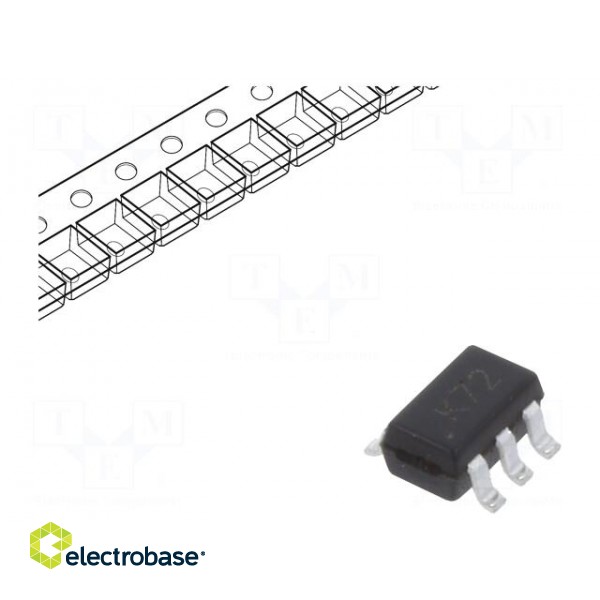 Transistor: N-MOSFET x2 | unipolar | 60V | 0.215A | 0.3W | SOT363