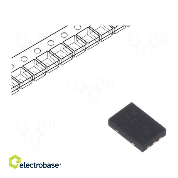 Transistor: P-MOSFET x2 | unipolar | -20V | -4.1A | 0.9W | U-DFN2030-6