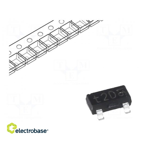 Transistor: PNP | bipolar | 300V | 0.1A | 250mW | SOT23