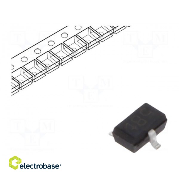 Transistor: PNP | bipolar | 45V | 0.5A | 250mW | SC70,SOT323 image 1